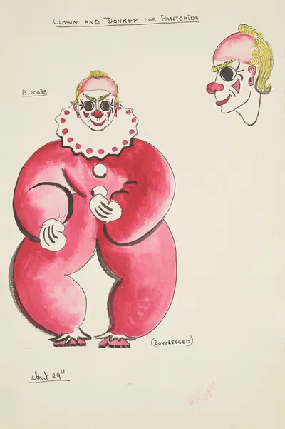 Струнная лихорадка (марионетка): Клоун для пантомимы by Хоуп Шиппи, 1934-1943 — digital art print download