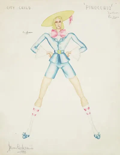 Пиноккио: Городской ребенок by Джеймс Кокрейн, 1934-1943 — digital art print download