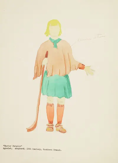 Пьер Пателен: Агнелет. Пастушонок by Мисс Люси, 1934-1943 — digital art print download