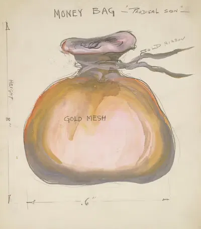 Вечный блудный сын: Золотая сетка для денег by Нат Карсон, 1934-1943 — digital art print download