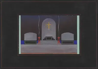 Каждый человек: Эскиз № 1 (Надгробия) by Нелс Астнер, 1934-1943 — digital art print download