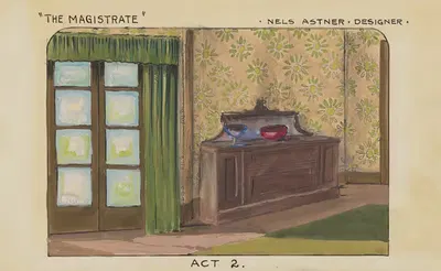 Магистрат: Эскиз № 2, Акт 2 by Нелс Астнер, 1934-1943 — digital art print download