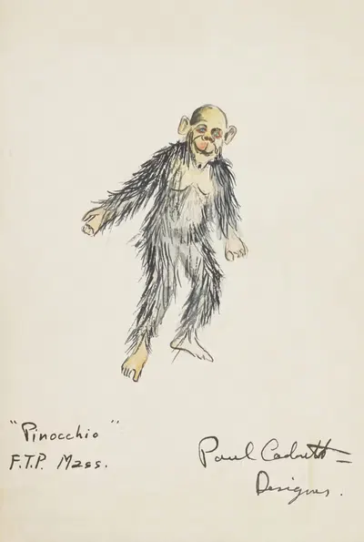 Пиноккио: костюм обезьяны by Поль Кадорет, 1934-1943 — digital art print download