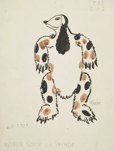 Mother Goose on Parade: The Dog by Robert Byrne, 1934-1943 — digital art print download
