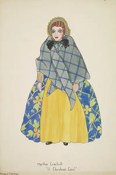 Рождественская песнь: Марта Крачит by Салли С. Тилестон, 1934-1943 — digital art print download