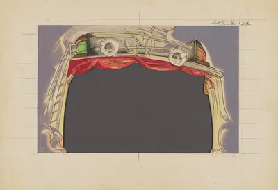 Развлекайся: Акт 2, Сцены 1-3 (Корабль Прозенум) by Виктор Зонов, 1934-1943 — digital art print download