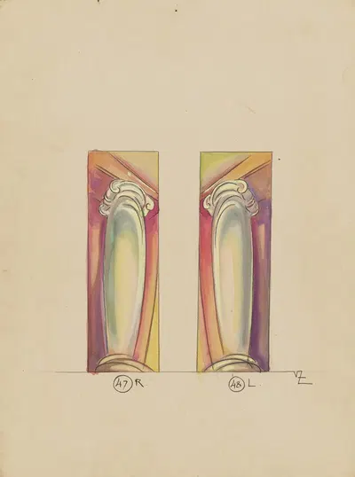 Качай это: Колонны by Виктор Зонов, 1934-1943 — digital art print download