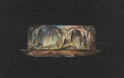 Пираты Пензанса: Эскиз № 1 (Пещера) by Виктор Зонов, 1934-1943 — digital art print download