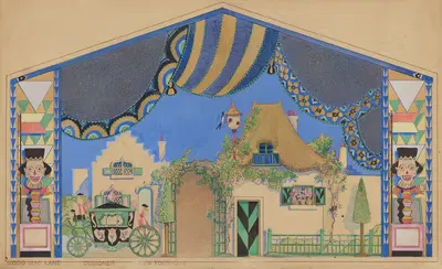 Cinderella: Stage Rendering by Wood MacLane, 1934-1943 — digital art print download