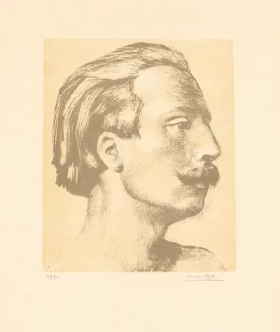 Charles De Coster by Albert Van Dyck, 1927 — digital art print download