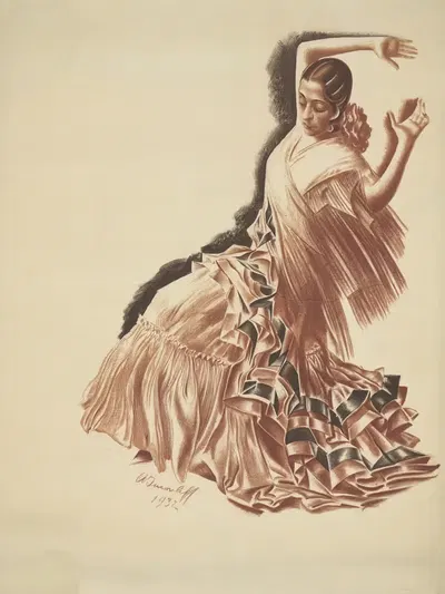 Argentina by Alexandre Jacovleff, 1932 — digital art print download