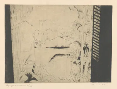 Провансальский пейзаж by Арман Аполь, 1925 — digital art print download