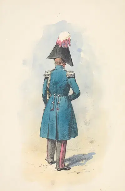 Офицер жандармерии 1815-1827 by Бронислав Гембаржевский — digital art print download
