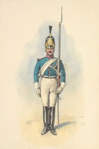 Жандарм в парадной форме 1815-1827 by Бронислав Гембаржевский — digital art print download