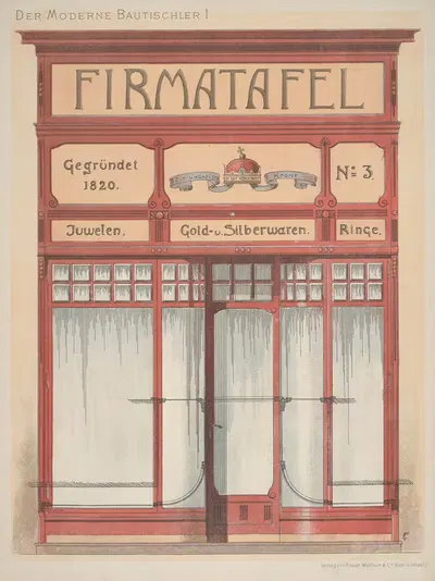 Современный столяр Пл.01 by Эммерих Феллингер, 1904 — digital art print download