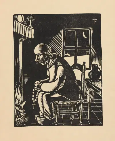 Благочестивые дни, пл. 1 by Феликс Тиммерманс, 1922 — digital art print download
