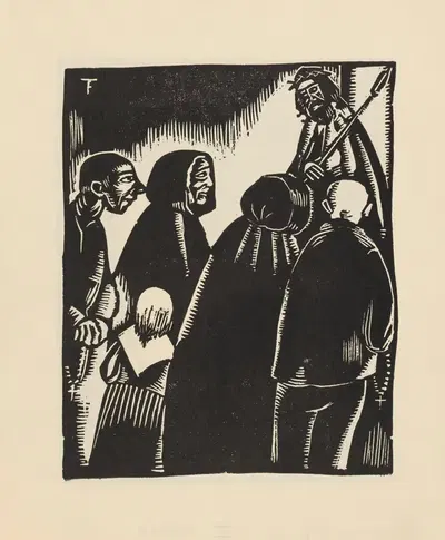 Благочестивые дни – Vrome dagen Пл.5 by Феликс Тиммерманс, 1922 — digital art print download