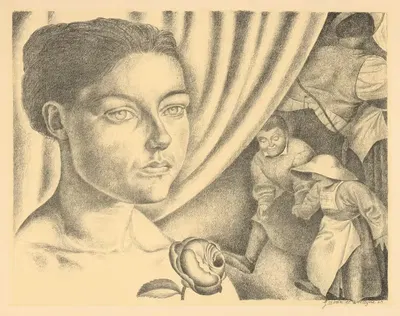 Молодая женщина by Гюстав Ван де Вестейн, 1924 — digital art print download