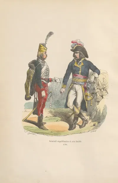 Республиканский генерал и его проводник, 1795 by Ипполит Белланж, 1844 — digital art print download