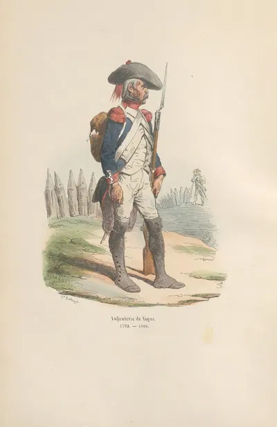 Линейная пехота. 1793-1806 by Ипполит Белланж, 1844 — digital art print download