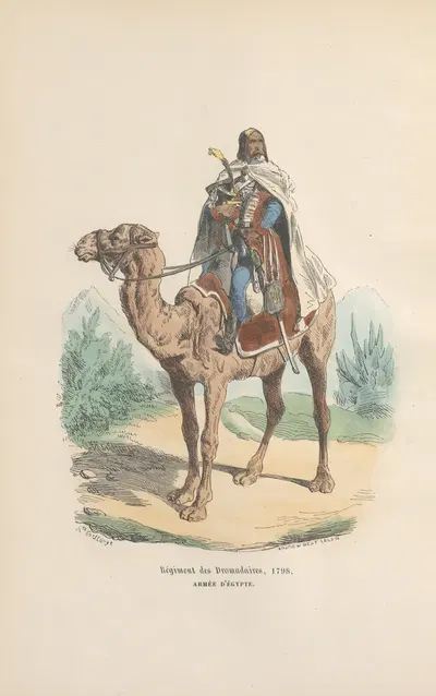 Полк дромадеров, 1798. Армия Египта by Ипполит Белланж, 1844 — digital art print download