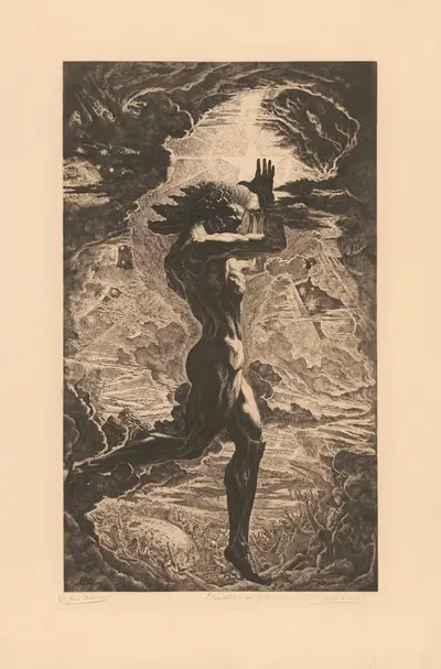 Прометей by Жан Дельвиль, 1907 — digital art print download
