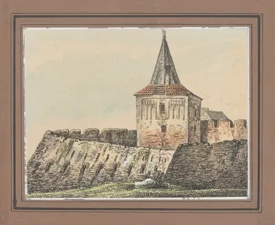 Башня Цекляжей by Ежи Глоговский, 1834-1839 — digital art print download