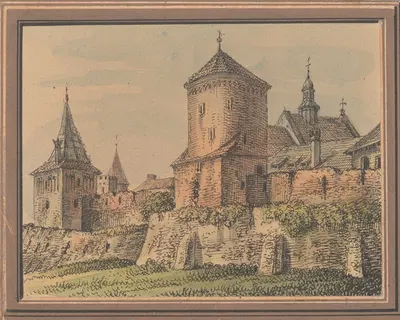 Башня Лазебников и Башня Цекляров by Ежи Глоговский, 1834-1839 — digital art print download