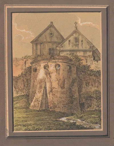 'Рондель' за Костелом Святого Мартина. by Ежи Глоговский, 1834-1839 — digital art print download