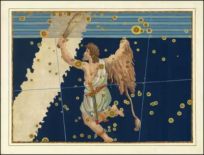 Орион by Иоганн Байер, 1624 — digital art print download