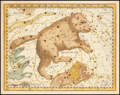 Der Grosse Bär by Johann Elert Bode, 1805 — digital art print download