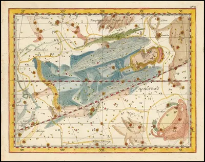 Virgo by Johann Elert Bode, 1801 — digital art print download