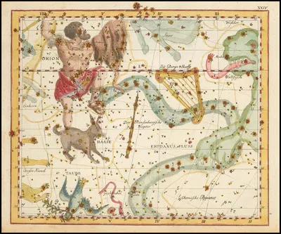 Orion und Haase by Johann Elert Bode, 1805 — digital art print download