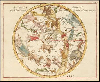 Die Nördliche Halbkugel für die Zeit der alten Griechen und Römer entworfen by Johann Elert Bode, 1805 — digital art print…
