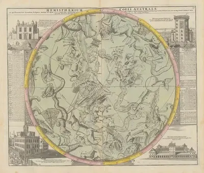 Атлас небес Pl.19 by Иоганн Габриэль Доппельмайр, 1742 — digital art print download