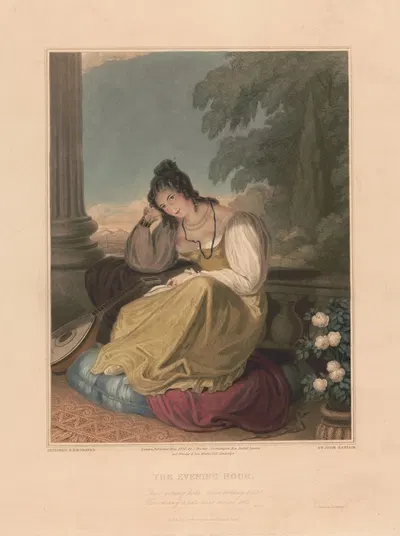 Вечерний час by Джон Сартейн, 1830 — digital art print download