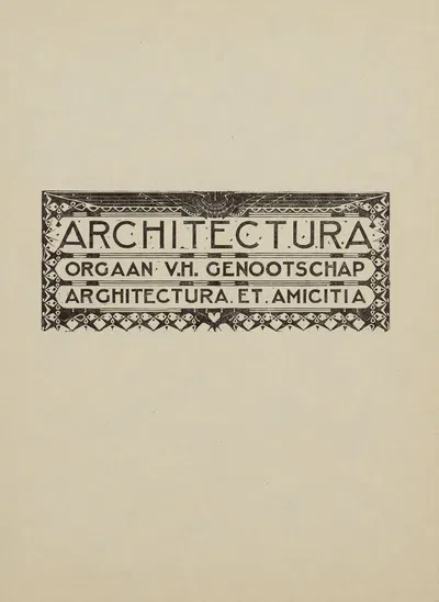 Hoofd voor het weekblad Architectura. by Karel de Bazel, 1925 — digital art print download