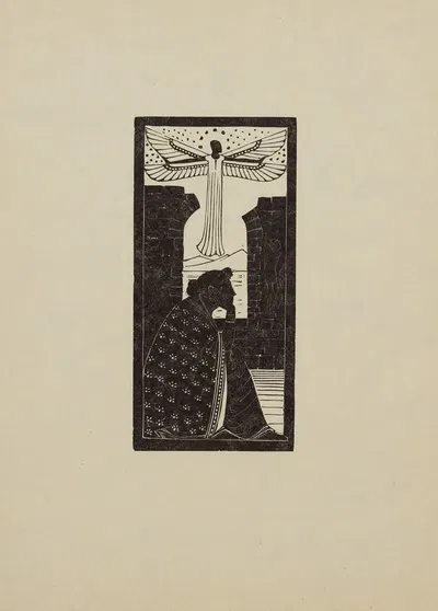 In de ruïnen eener tempel – I by Karel de Bazel, 1925 — digital art print download