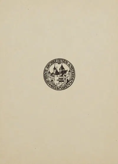 Stempel voor het Gemeente-archief van Amsterdam by Karel de Bazel, 1925 — digital art print download