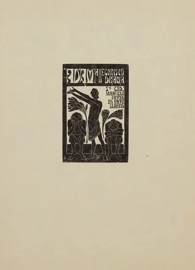 Toegangsbewijs; Adam – 5e gedeelte by Karel de Bazel, 1925 — digital art print download