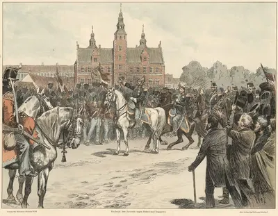 Фредерик VII прощается с войсками. by Карл Хансен Рейстрюп — digital art print download
