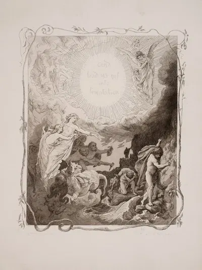 The Lord's Prayer Pl.02 by Лоренц Фрёлих, 1863 — digital art print download