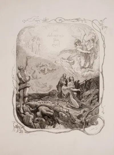 The Lord's Prayer Pl.03 by Лоренц Фрёлих, 1863 — digital art print download