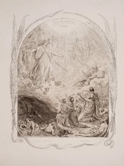The Lord's Prayer Pl.07 by Лоренц Фрёлих, 1863 — digital art print download