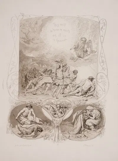The Lord's Prayer Pl.08 by Лоренц Фрёлих, 1863 — digital art print download