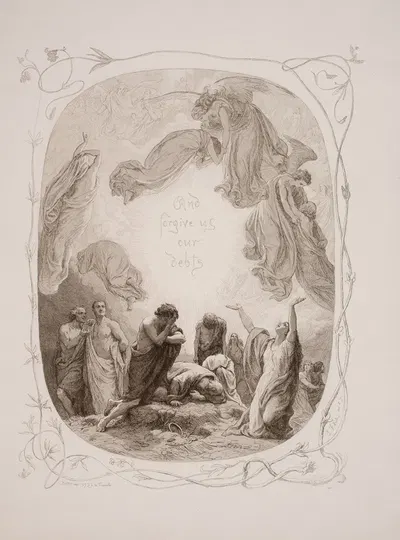 The Lord's Prayer Pl.10 by Лоренц Фрёлих, 1863 — digital art print download