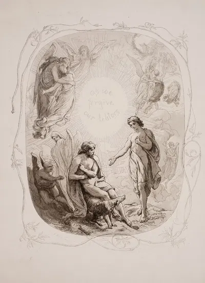 The Lord's Prayer Pl.11 by Лоренц Фрёлих, 1863 — digital art print download