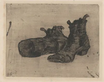 Pair of boots by Анри-Шарль Герар, 1856-1897 — digital art print download
