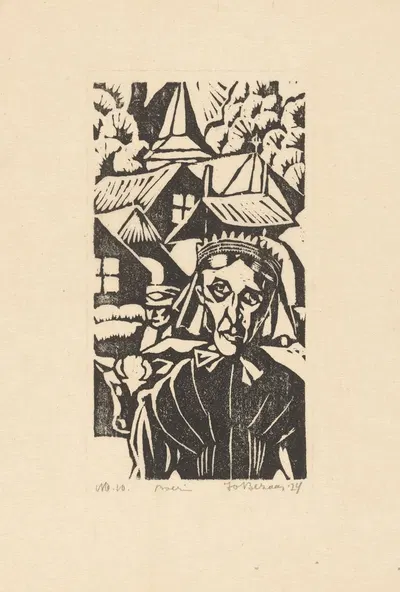 Фермерша by Джо Безан, 1924 — digital art print download