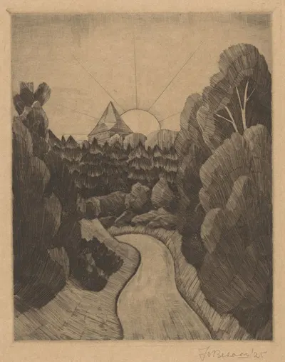 Bosweg by Джо Безан, 1925 — digital art print download
